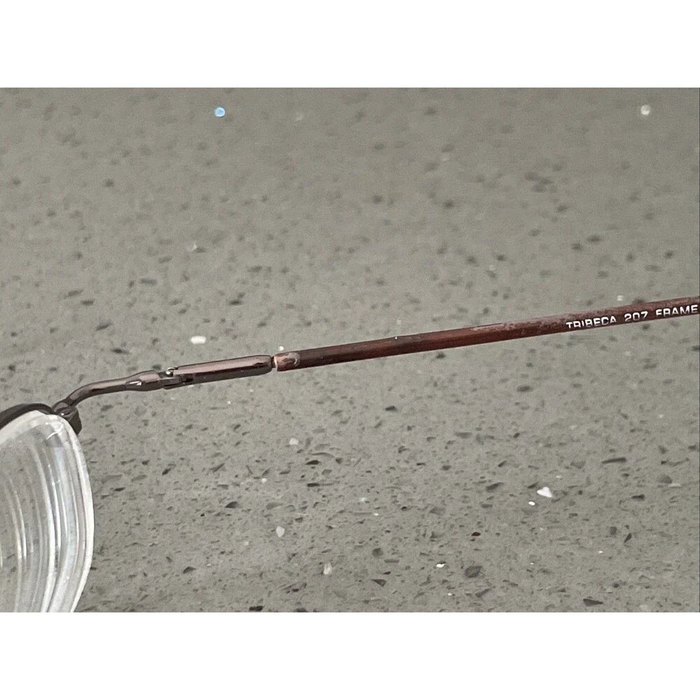 Eyeglasses Frames ONLY Tribeca 207 50-18-145 Shiny Brown Full Rim